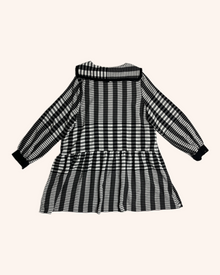 Never Fully Dressed - Grid Pattern Mini Dress