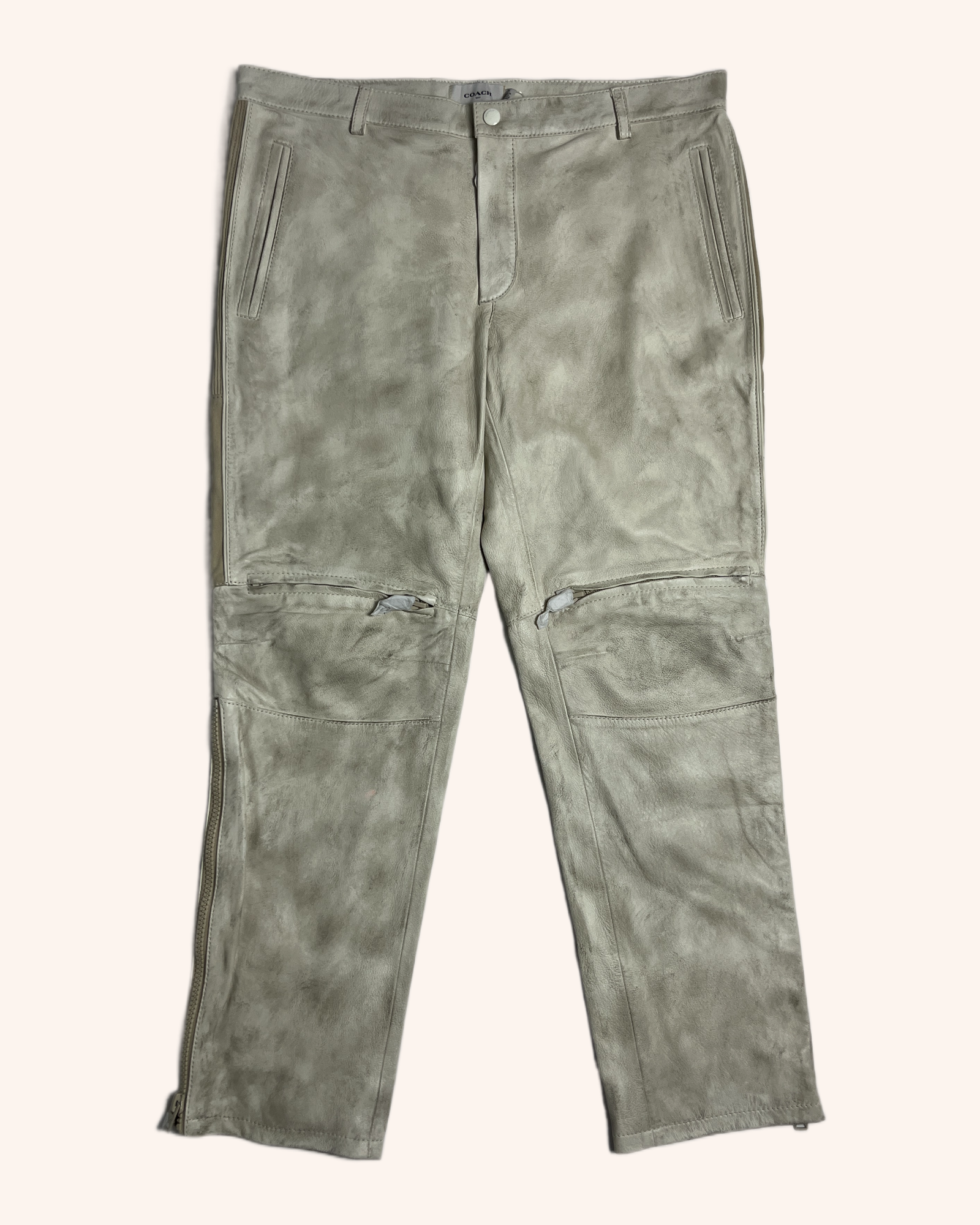 Coach - Leather Moto Pants