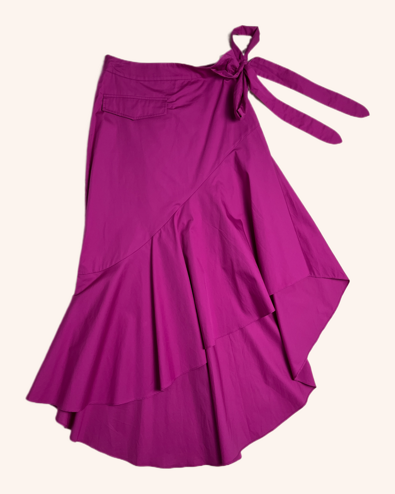 Rodebjer - Ruffled Asymmetric Maxi Skirt