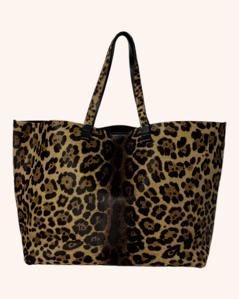 Victoria Beckham - Leopard Print Calf Hair Tote