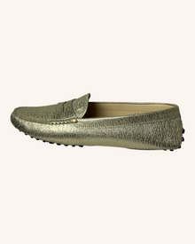 Tod's - Metallic Leather Loafers