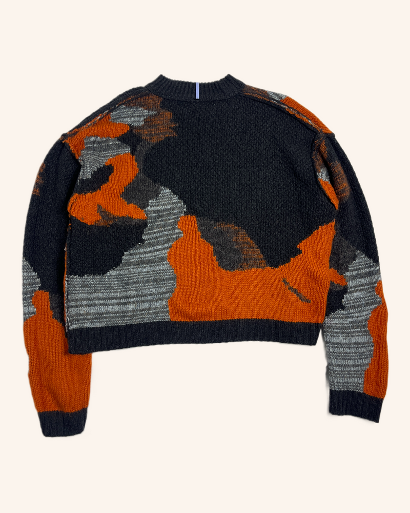 Albion By Alexander McQueen - Abstract Knit Jumper