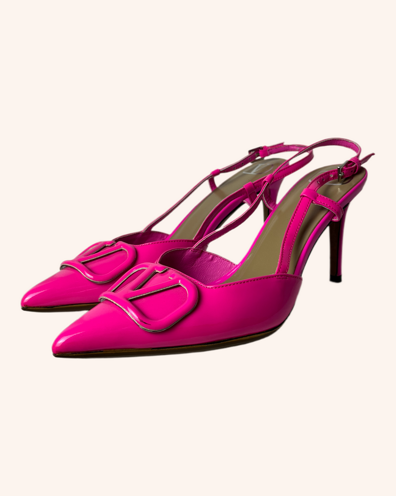 Valentino - Patent Slingback Heels