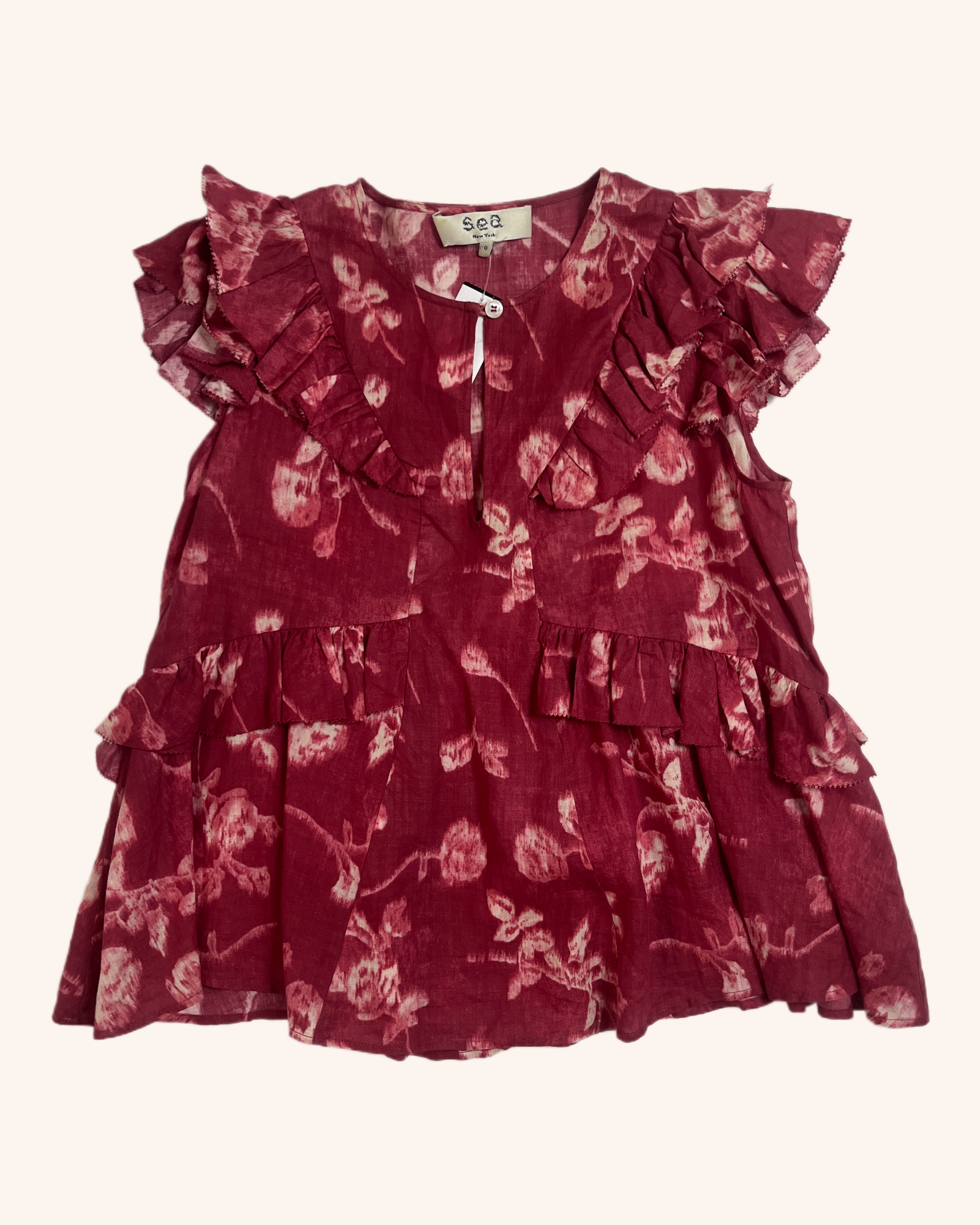 Sea New York - Abstract Floral Top