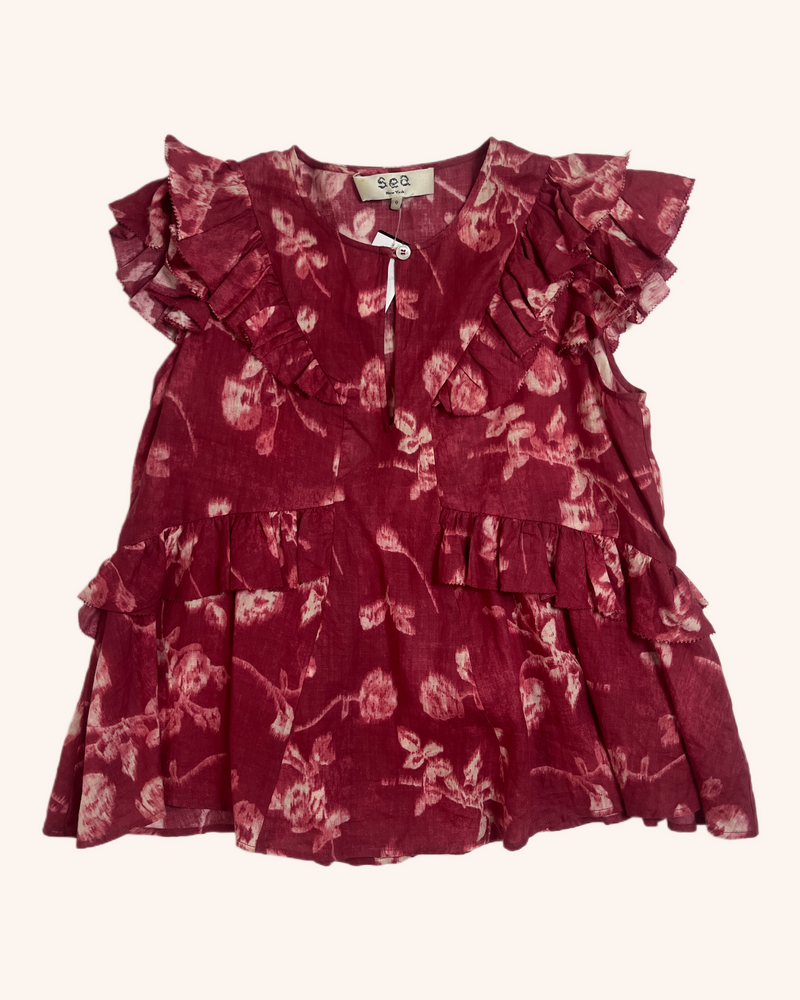 Sea New York - Abstract Floral Top