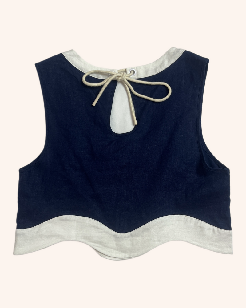 Staud - Linen Cropped Top