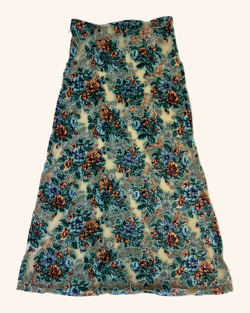 Rabanne - Floral Maxi Skirt