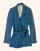 Diega - Striped Linen Blazer