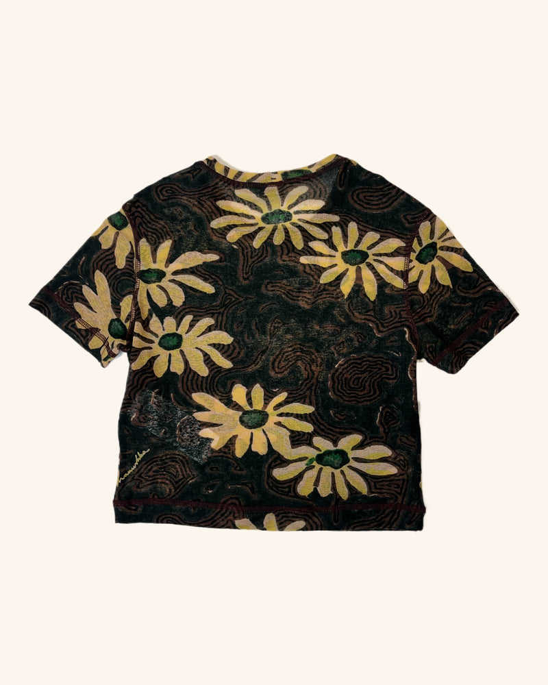 Nanushka - Mesh Floral Top