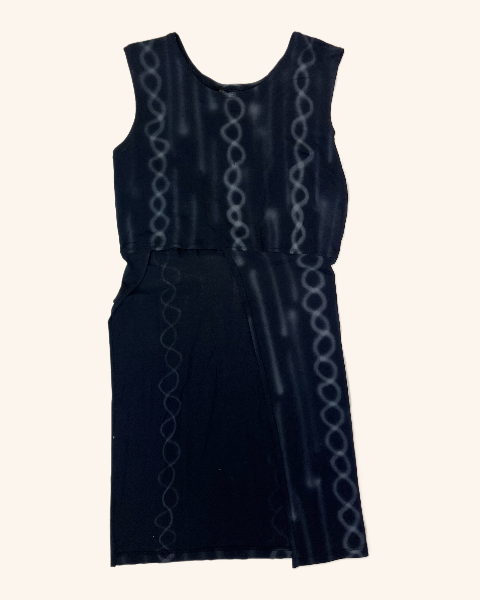 Yohji Yamamoto - Mesh Airbrush Print Tunic