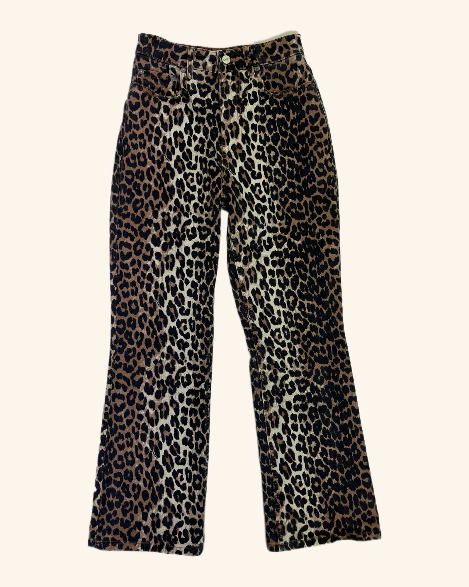 Ganni - Leopard Print Jeans