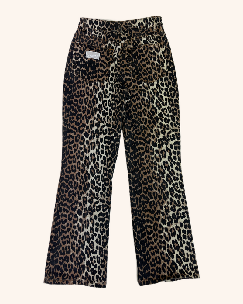 Ganni - Leopard Print Jeans