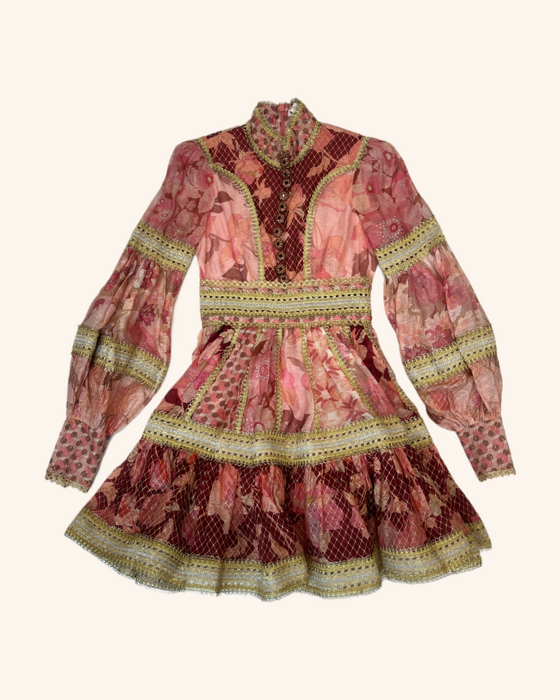 Zimmermann - Ornate Floral Mini Dress