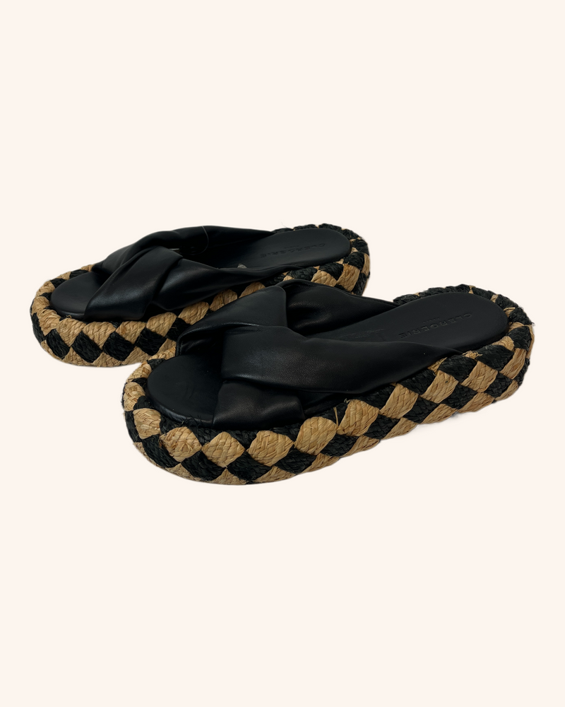 Clergerie - Woven Platform Sandals