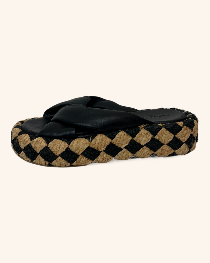 Clergerie - Woven Platform Sandals