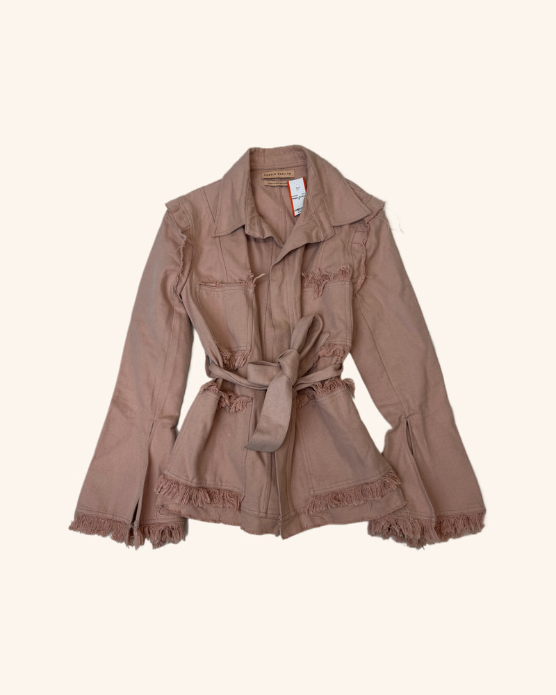 Maggie Marilyn - Denim Raw Trim Jacket