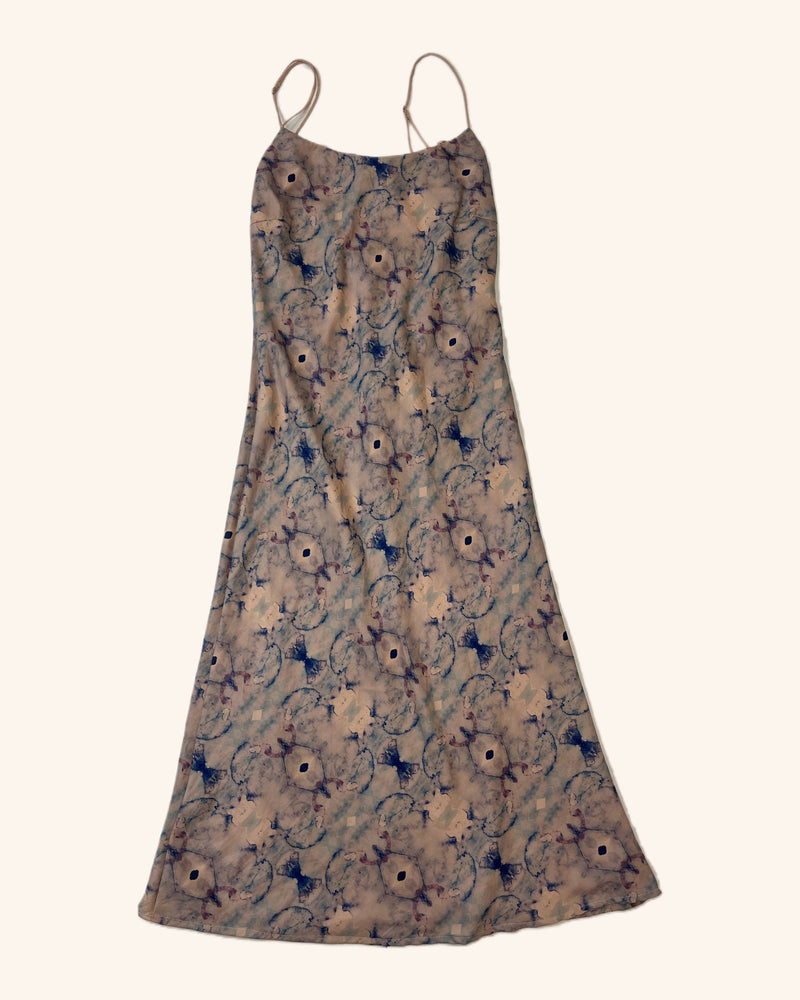 Cali Dreaming - Abstract Print Slip Dress