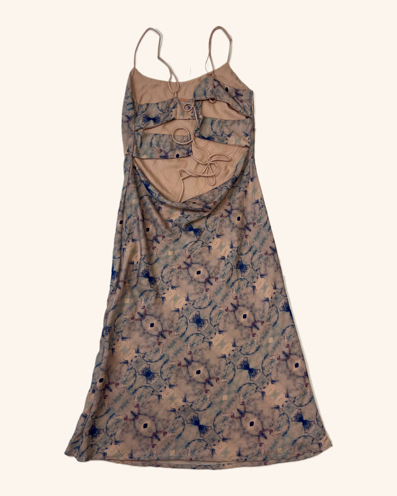 Cali Dreaming - Abstract Print Slip Dress