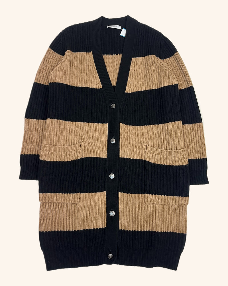 Max Mara - Striped Knit Longline Cardigan