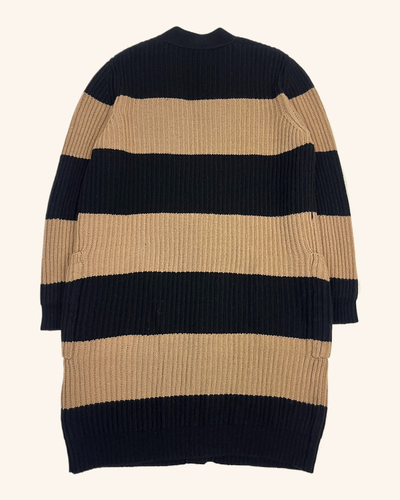Max Mara - Striped Knit Longline Cardigan