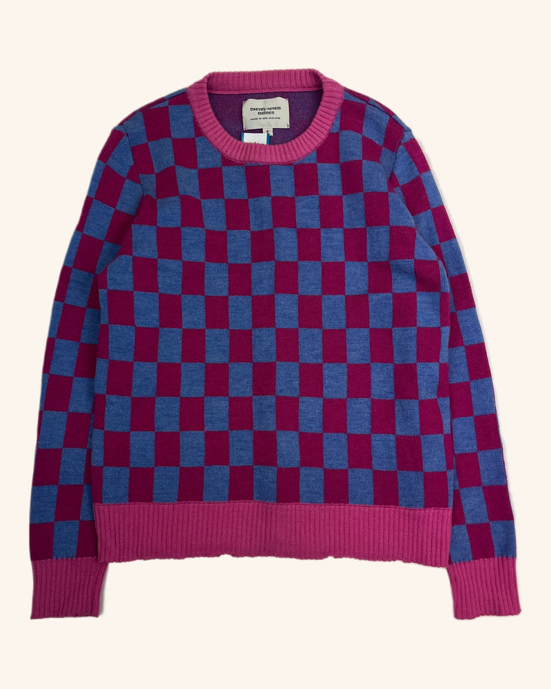 Twenty-Seven Names - Checkered Merino Jumper