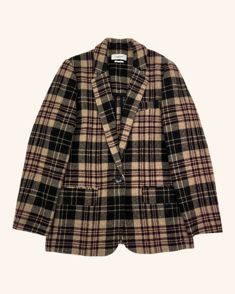 Isabel Marant Etoile - Plaid Wool Blazer