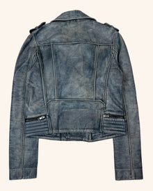 Maje - Faded-Effect Leather Jacket