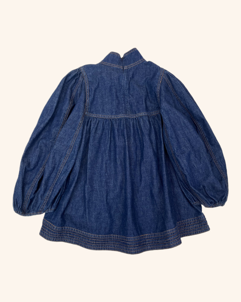Zimmermann - Denim Puff Sleeve Top