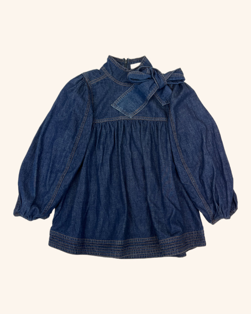 Zimmermann - Denim Puff Sleeve Top