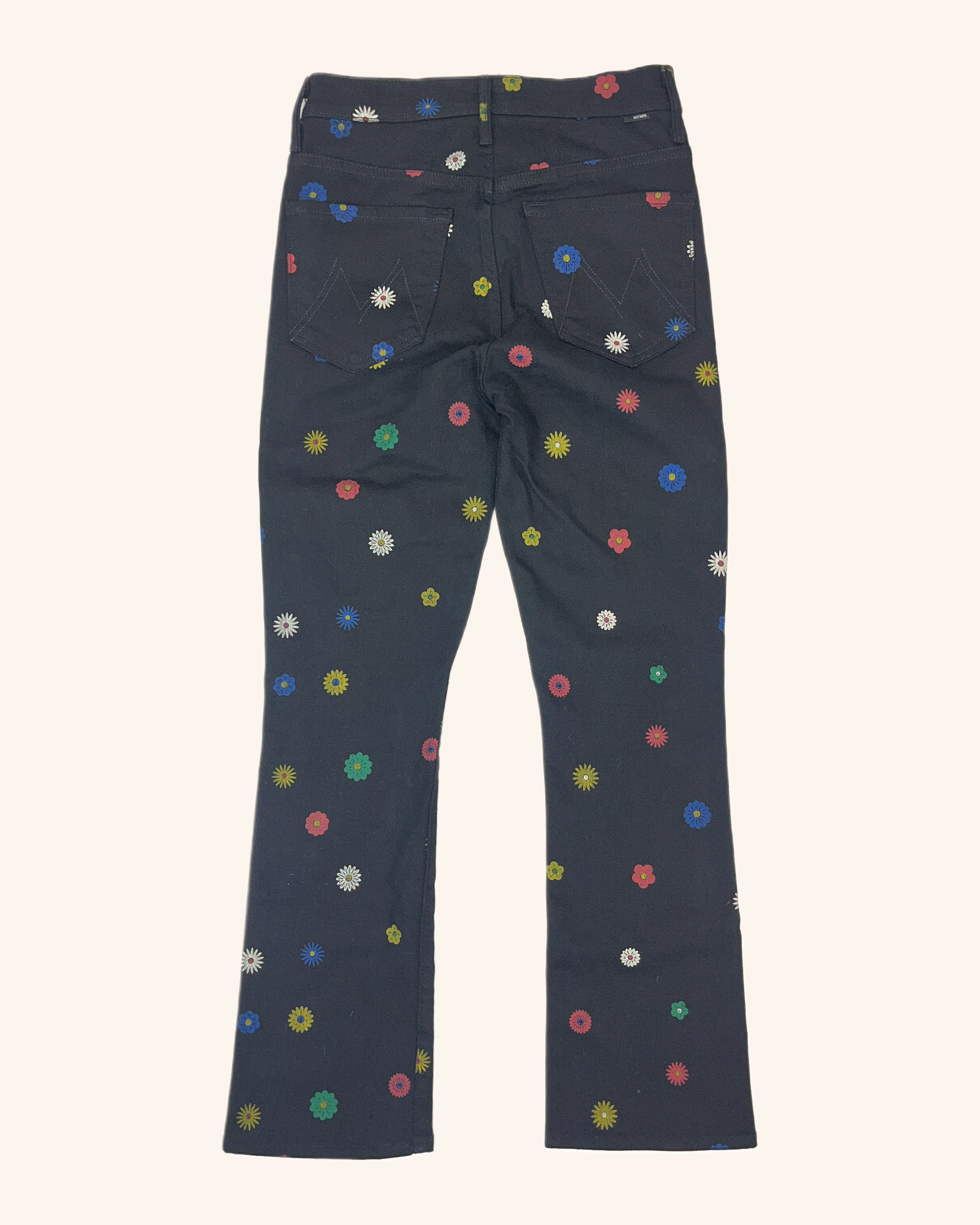 Mother - Flower Print Jeans