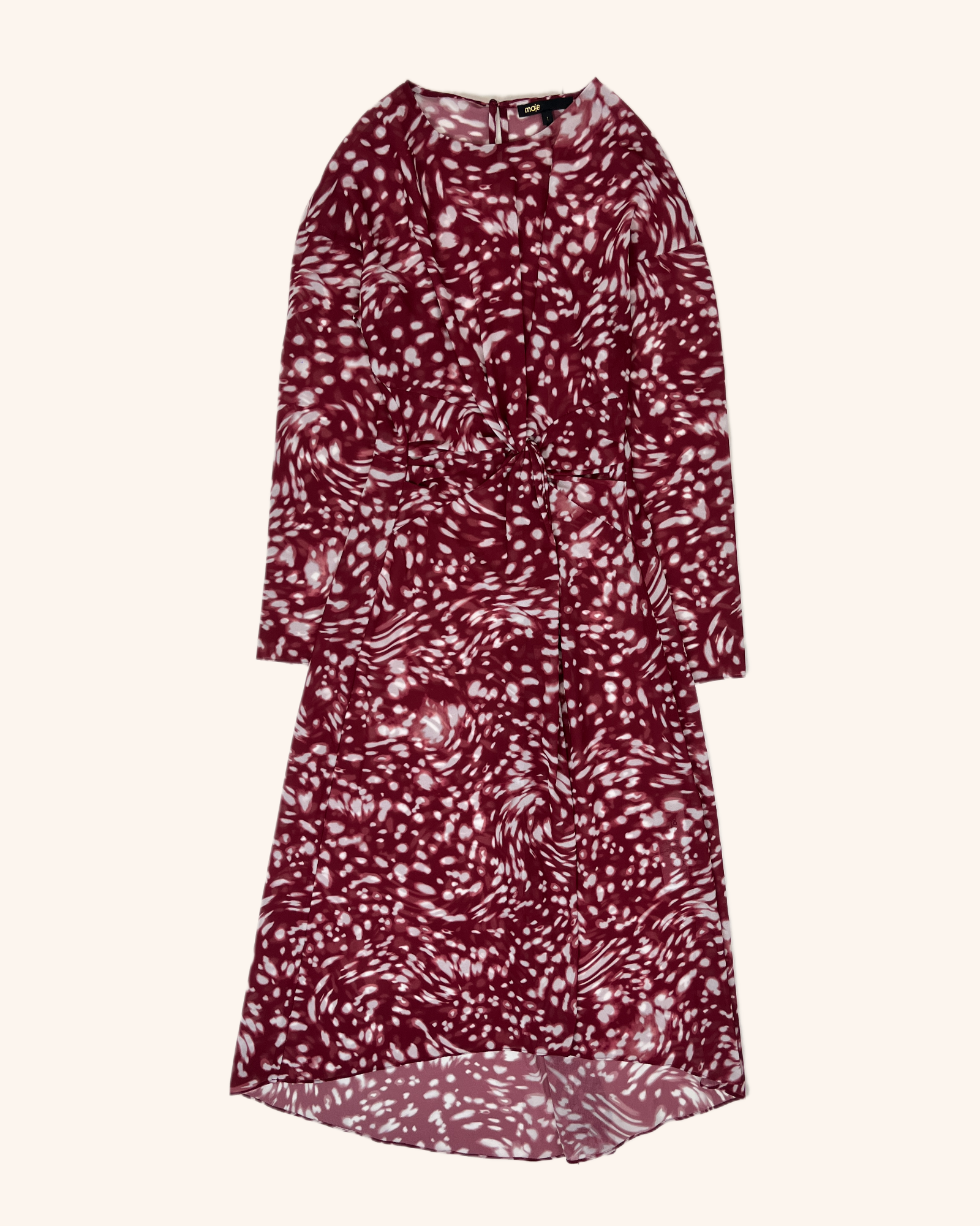 Maje - Abstract Pattern Midi Dress