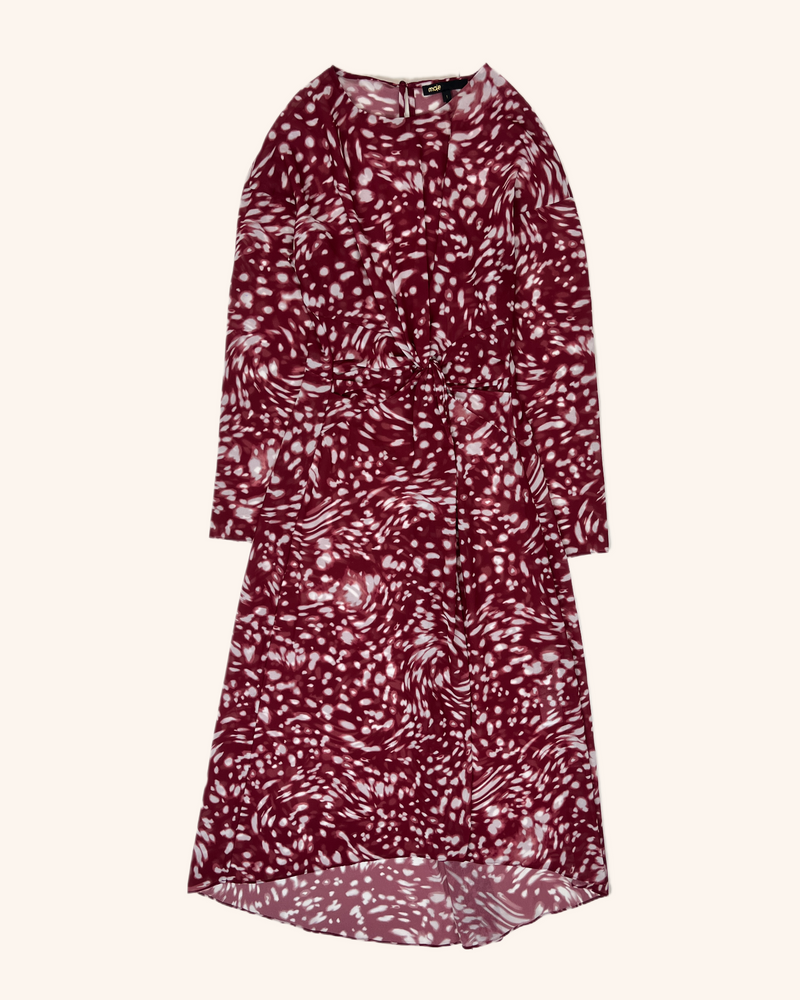 Maje - Abstract Pattern Midi Dress