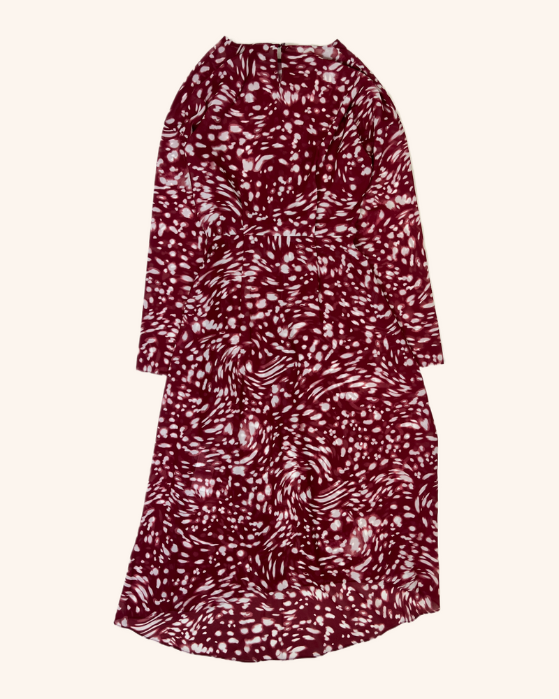 Maje - Abstract Pattern Midi Dress