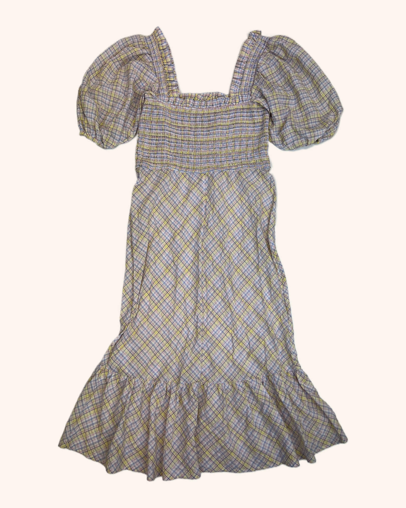 Ganni - Plaid Midi Dress