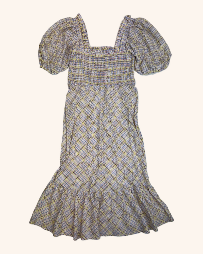 Ganni - Plaid Midi Dress
