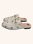 Gucci - Embroidered Mules