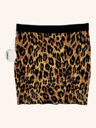 Staud - Knit Leopard Print Mini Skirt