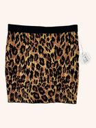 Staud - Knit Leopard Print Mini Skirt