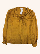 Anine Bing - Silk Tie Neck Top