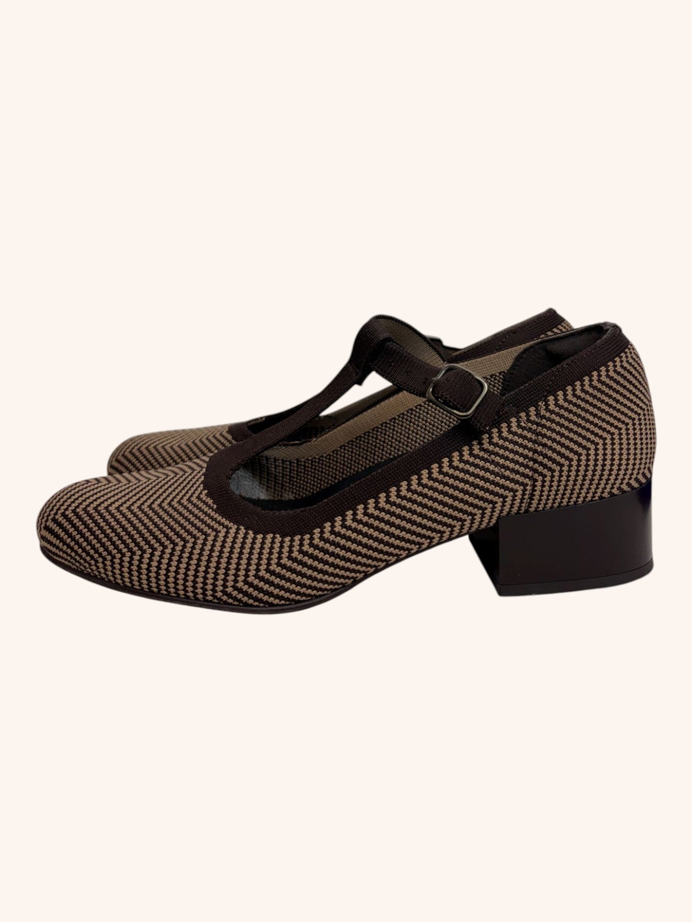 Miss Elatsic - Chevron Mary Janes