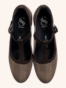Miss Elatsic - Chevron Mary Janes