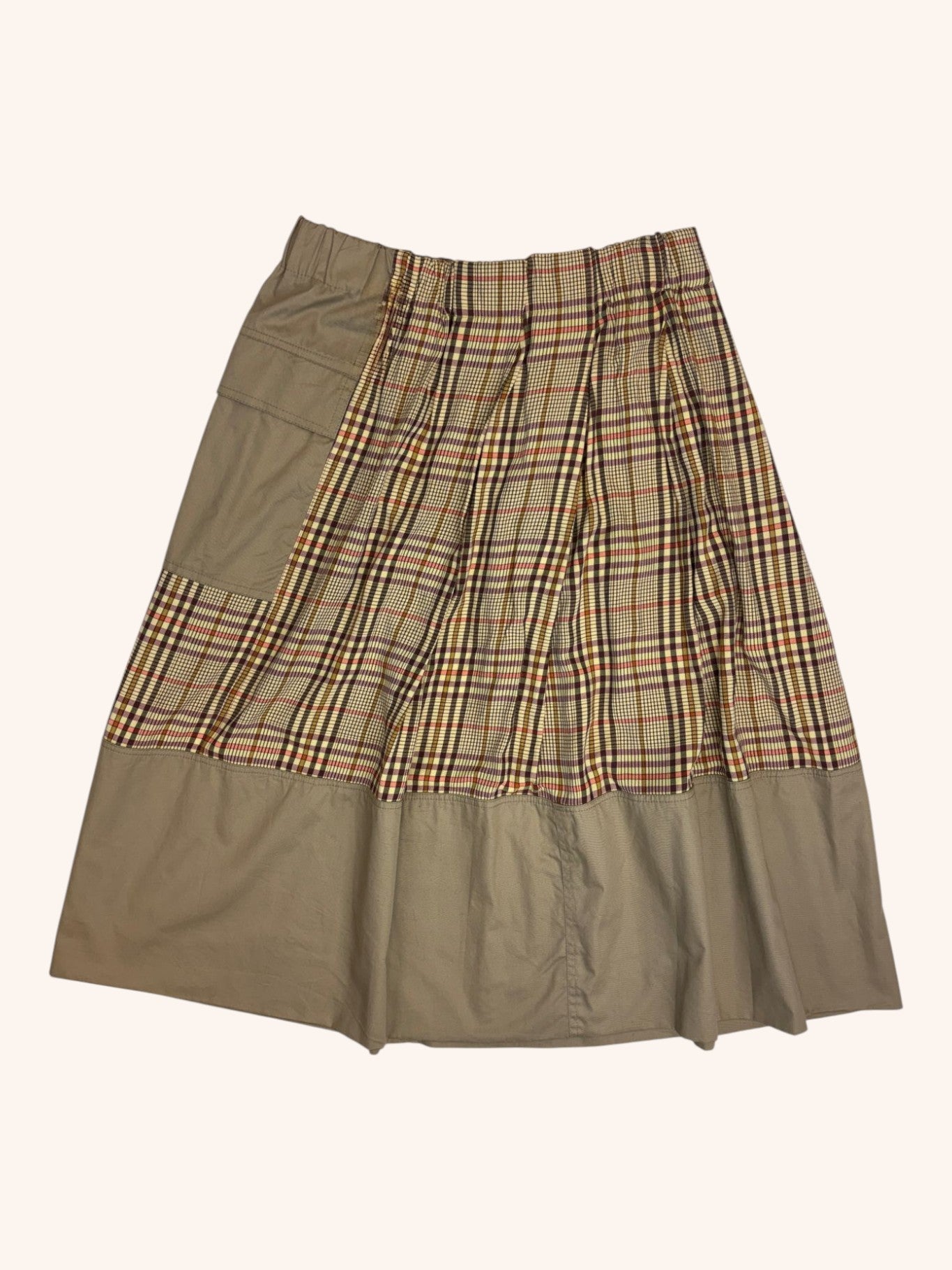 Nom*D - Gingham Cargo Skirt