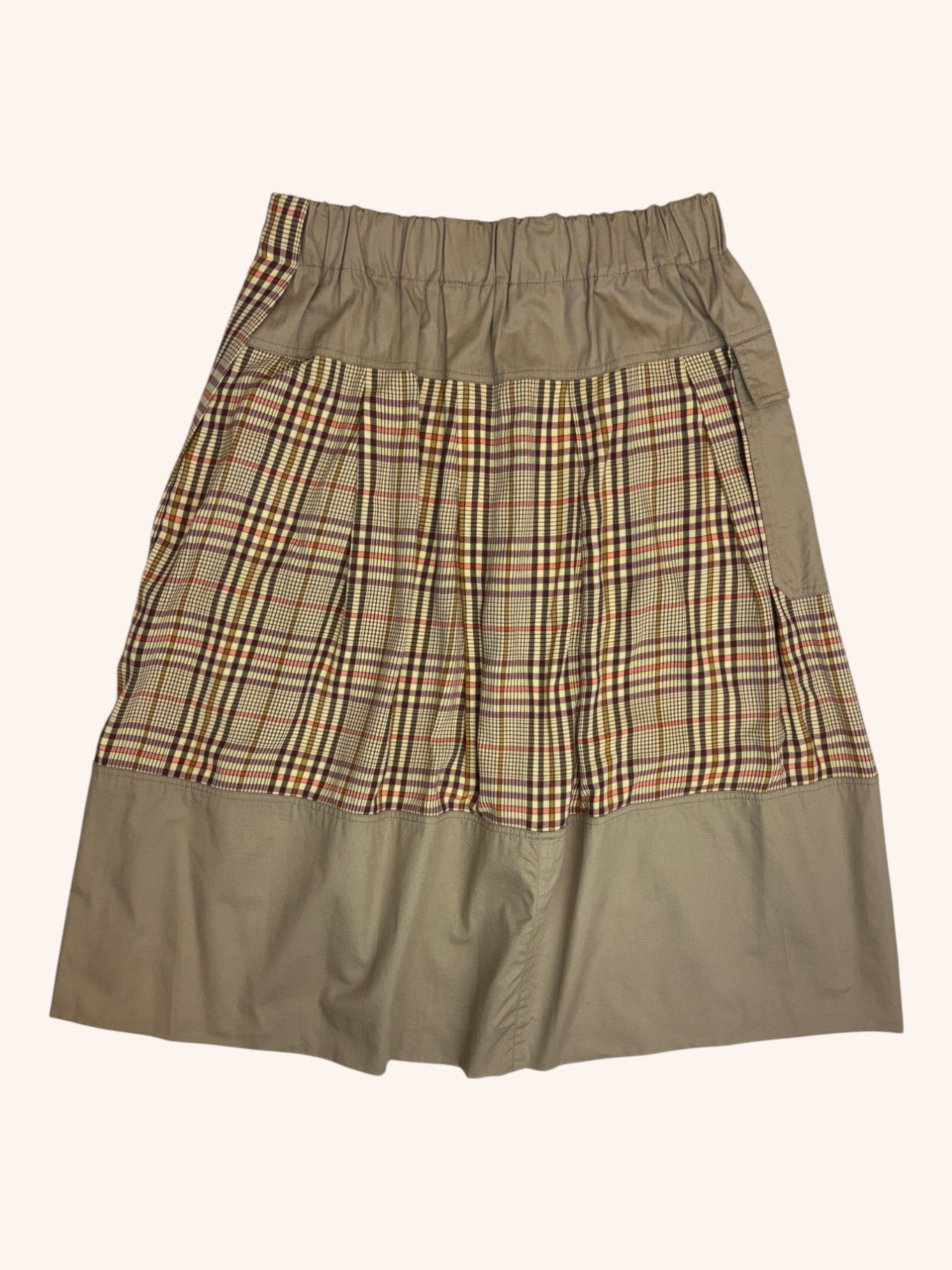 Nom*D - Gingham Cargo Skirt