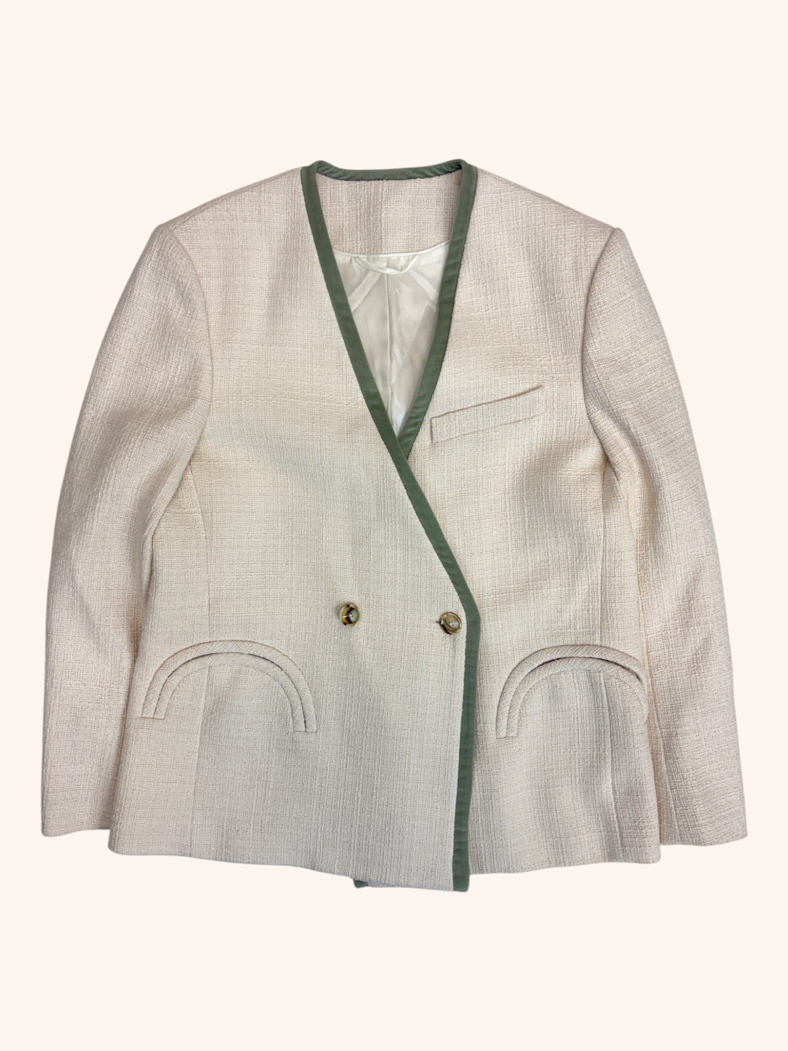 Blaze Milano - Tweed Contrast Edge Blazer