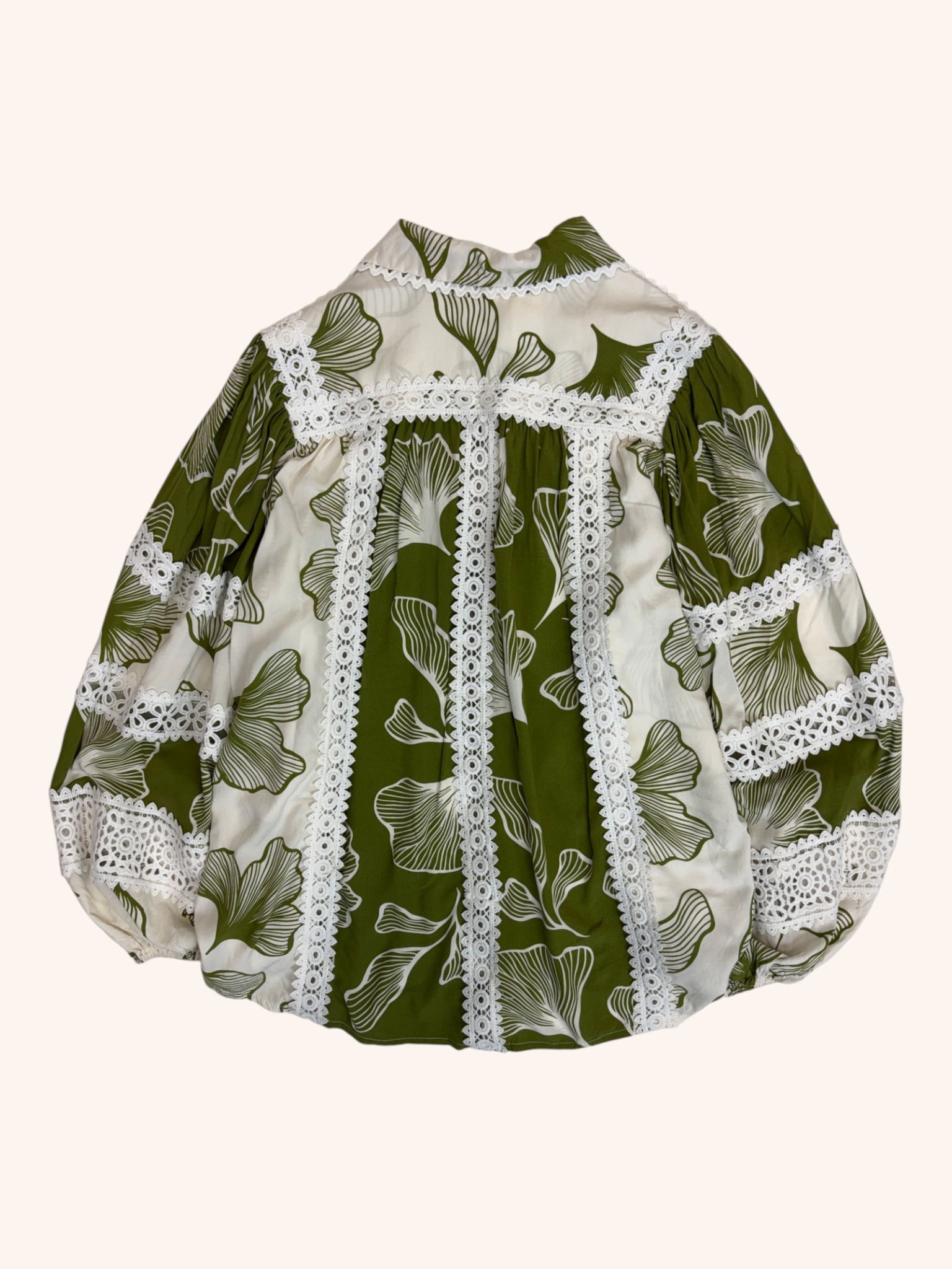 Jaase - Lace Paneled Button Up