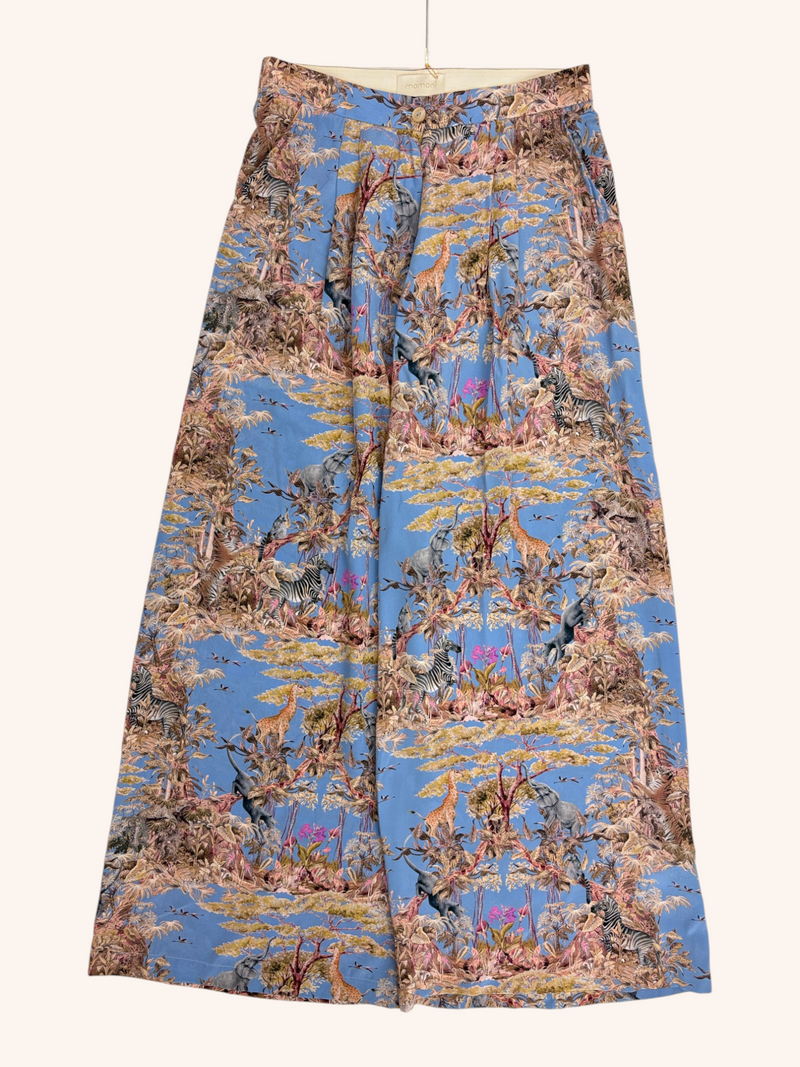 Momoni - Jungle Print Silk Pants