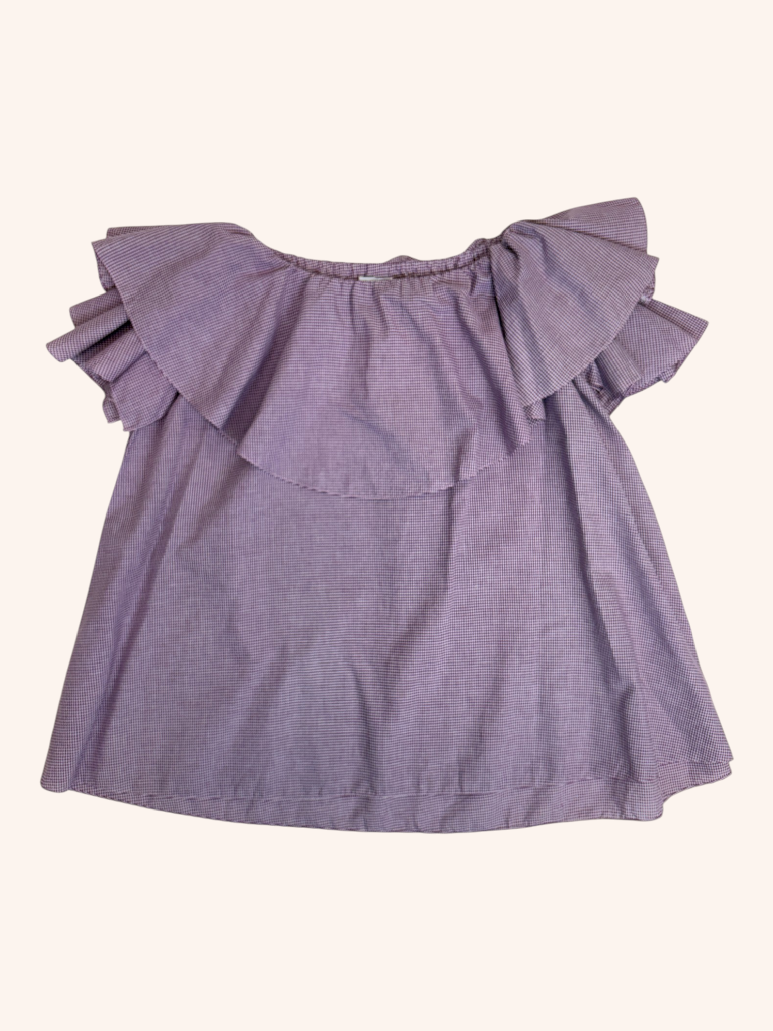 MLM Label - Gingham Ruffled Blouse