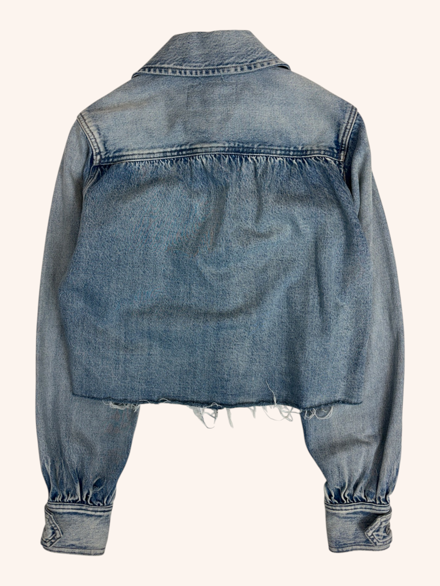 Allsaints - Cropped Denim Jacket