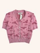 Bora Aksu - Cropped Bug Pattern Top