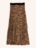 Husk - Tiger Print Pleated Skirt